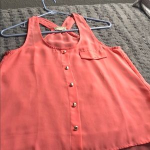 Sheer Coral/Pink Tank